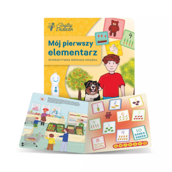 Zestaw Mój Pierwszy Elementarz Czytaj z Albikiem + Mówiące Pióro AEJ